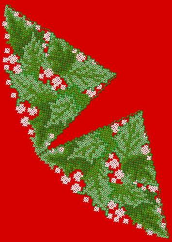 More information about "Christmas tablecloth cross stitch free embroidery design"