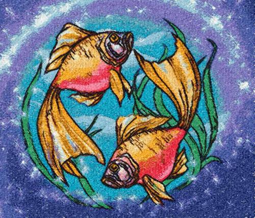 More information about "Zodiac fish photo stitch free embroidery design"