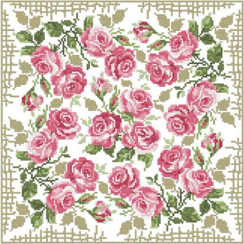 More information about "Roses carpet free embroidery design"