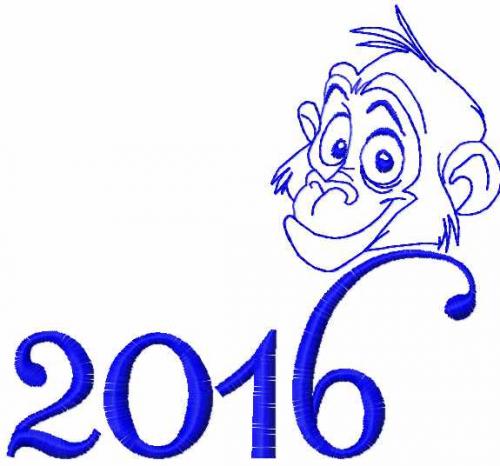 More information about "Monkey 2016 free embrodiery design"