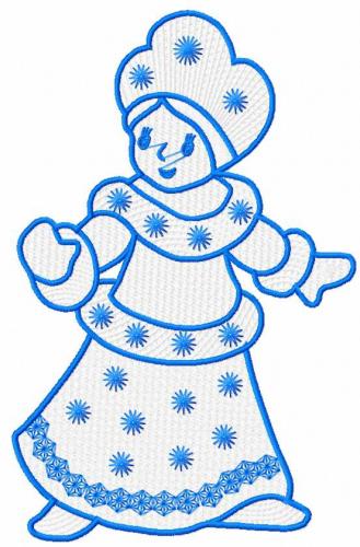More information about "Snow maiden free embroidery design 6"
