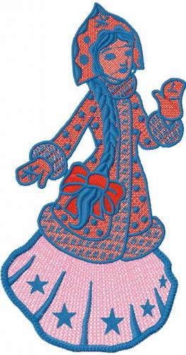 More information about "Snow maiden free embroidery design 8"
