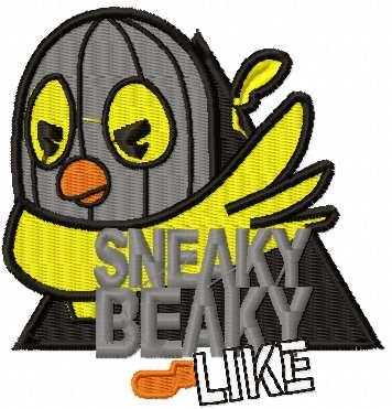 More information about "Sneaky Beaky Like free embroidery design"