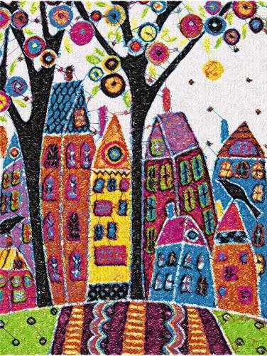 More information about "Color city photo stitch free embroidery design"