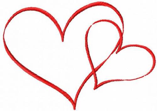 More information about "Two loving hearts free embroidery design 4"
