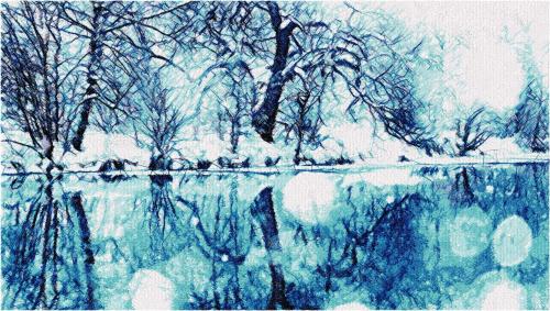 More information about "Winter lake photo stitch free embroidery design"
