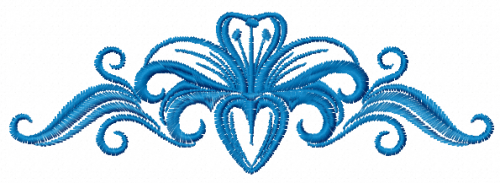 More information about "Blue decoration free embroidery design 4"