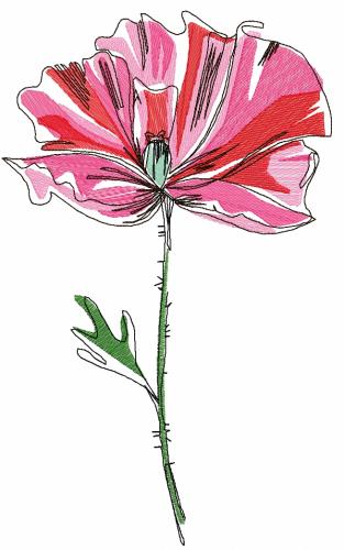 More information about "Tulip free embroidery design 5"