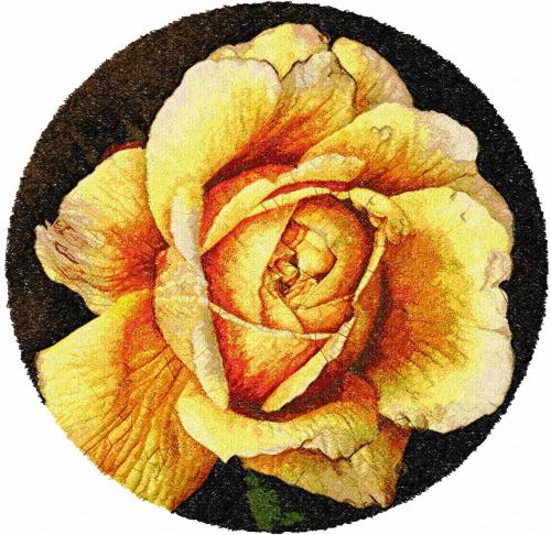 More information about "Tea rose photo stitch free embroidery design"