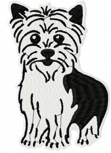 More information about "Yorkshire Terrier free embroidery design 4"