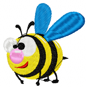 More information about "Bee free embroidery design 9"