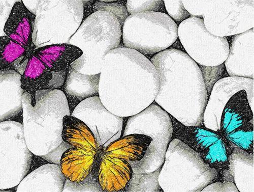 More information about "Butterfly and beach photo stitch free embroidery design"