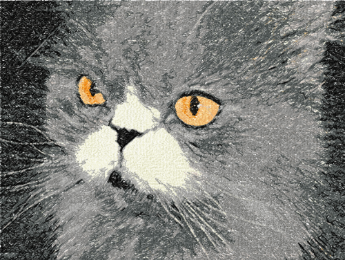 More information about "Cat photo stitch free embroidery design 11"