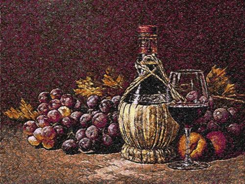 More information about "Wine and grape photo stitch free embroidery design"