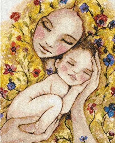 More information about "Mother's love photo stitch free embroidery design"