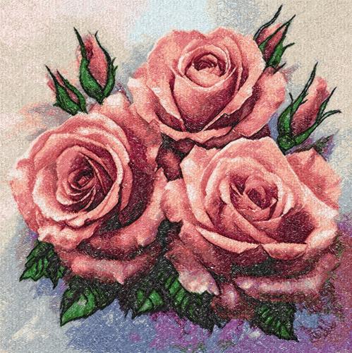More information about "Roses photo stitch free embroidery design 17"