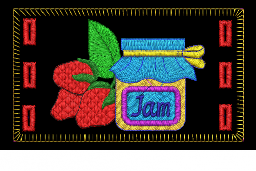 More information about "Stawberryjam free embroidery design"