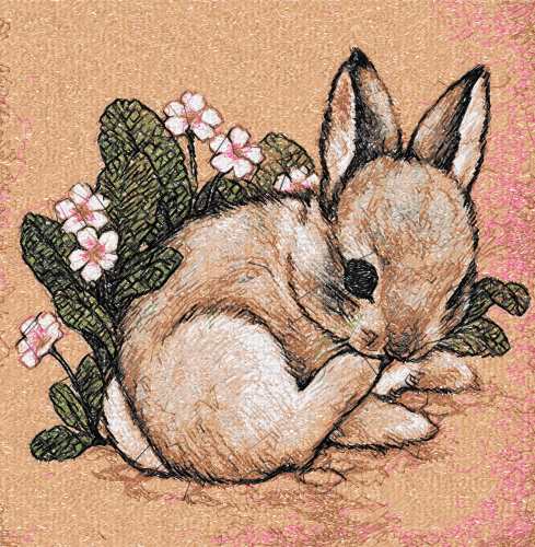 Cute little bunny photo stitch free embroidery design