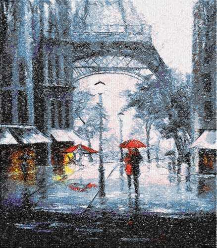 More information about "Paris rain photo stitch free embroidery design"