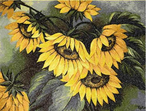More information about "Sunflower photo stitch free embroidery design 7"