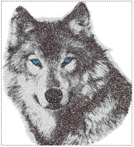 More information about "WOLF drawingstich design"
