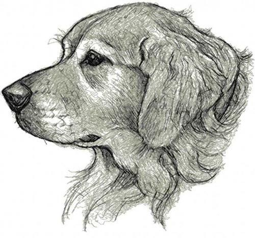 More information about "Retriever photo stitch free embroidery design"
