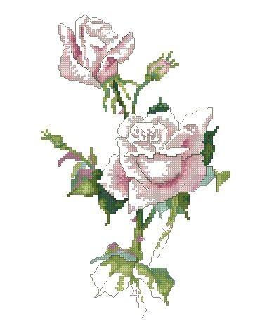 More information about "Rose cross stitch pattern"
