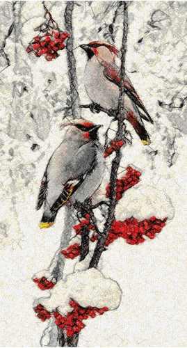 More information about "Winter bird photo stitch free embroidery design"