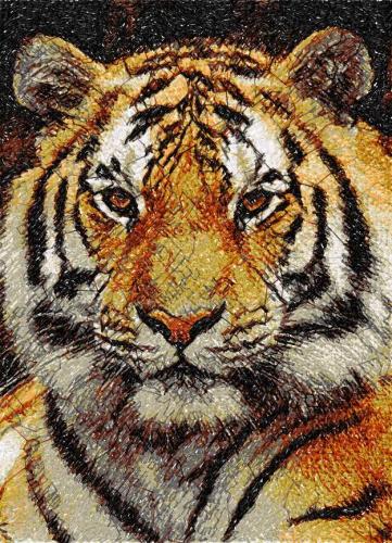 More information about "Tiger photo stitch free embroidery design 12"