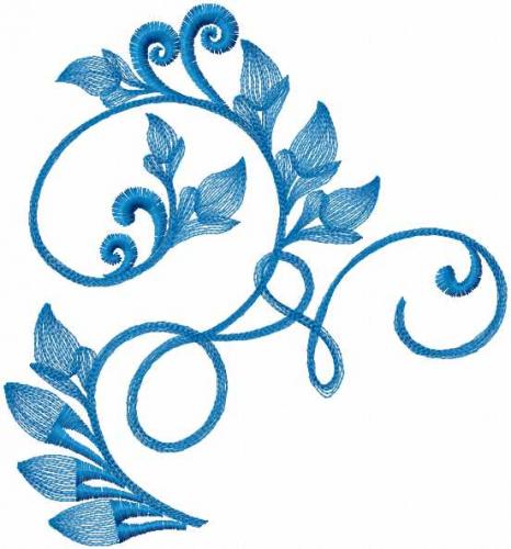 More information about "Blue swirl free embroidery design"