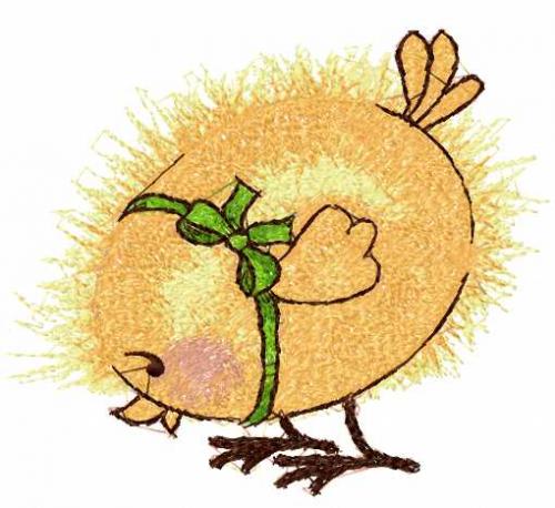 More information about "Little Chicken photo stitch free embroidery design"