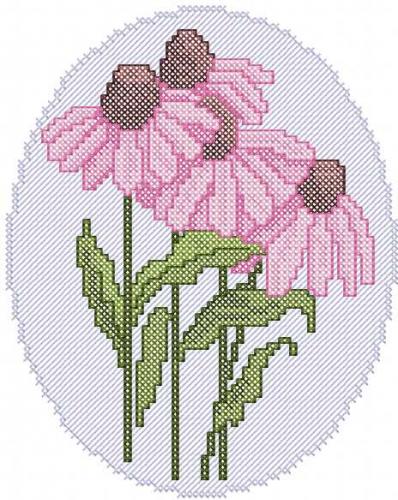 More information about "Flower cross stitch free embroidery 116"