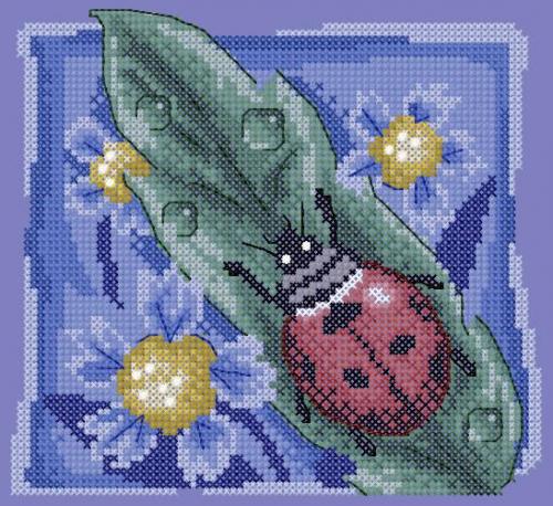 More information about "Ladybug cross stitch pattern"