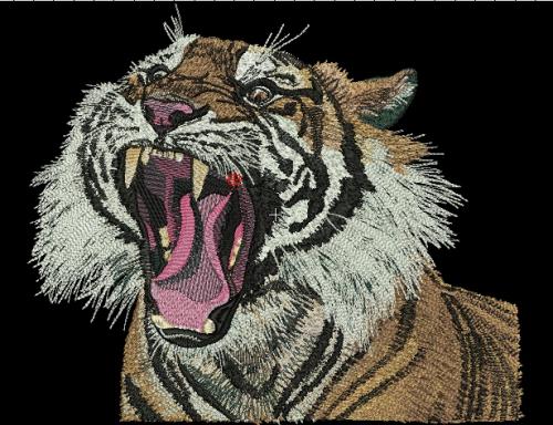 More information about "Tiger free embroidery design 4"