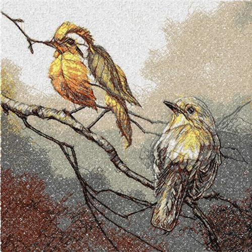 More information about "Autumn birds photo stitch free embroidery design"