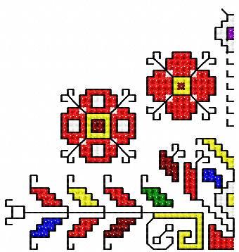More information about "Cross stitch corner free embroidery design 21"