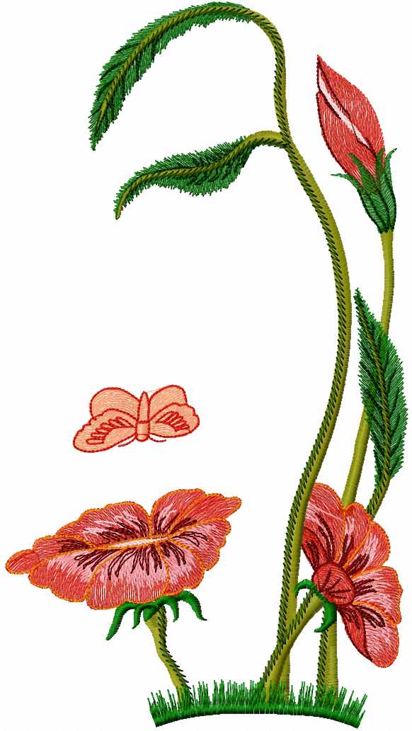 Flower spirit free embroidery design