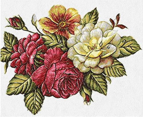 Flower photo stitch free embroidery design 44 - Photo stitch - Machine ...