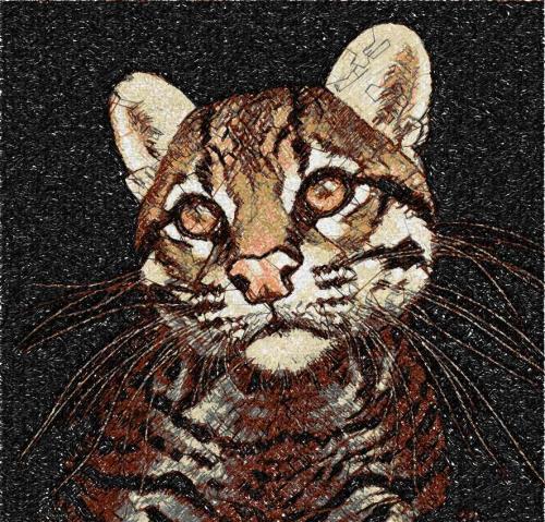 More information about "Tiger cub photo stitch free embroidery design"