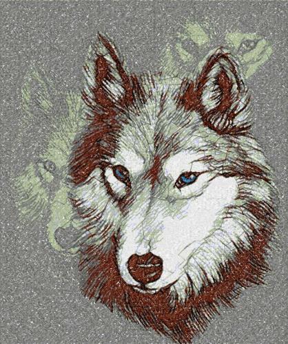More information about "Wolf photo stitch free embroidery design 15"