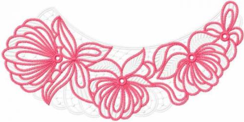 More information about "Collar lace free machine embroidery design"