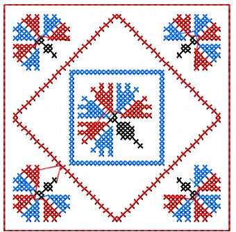 More information about "Cross stitch decoration free embroidery design 7"