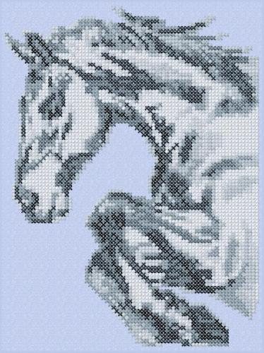 More information about "Grey horse cross stitch pattern"