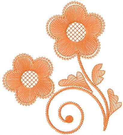 More information about "Add a Vibrant Touch to Your Projects with the Orange Flower Free Machine Embroidery Design"