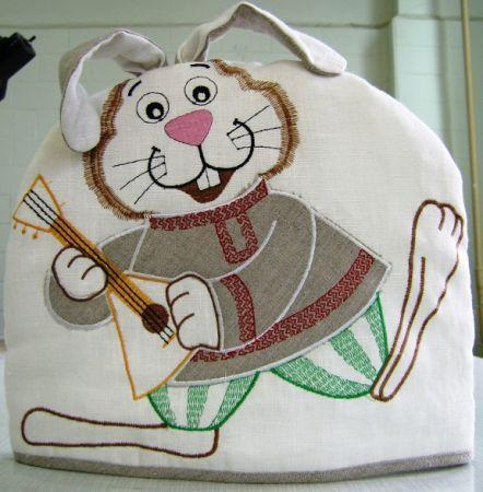 More information about "Rabbit hot cover project free machine embroidery design"