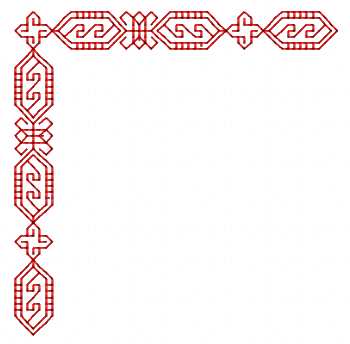 Corner redwork free embroidery design 21