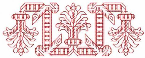 More information about "Redwork decoration free embroidery design 6"