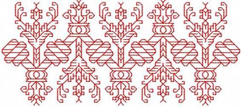 More information about "Redwork decoration free embroidery design 7"
