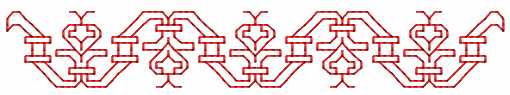 Redwork decoration free embroidery design 9