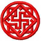 Valkiria sign free machine embroidery design